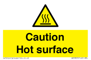 WK5805: Caution Hot surface