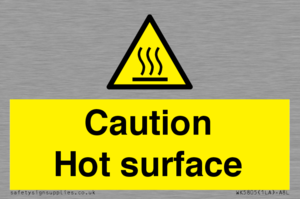 WK5805: Caution Hot surface