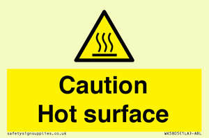 WK5805: Caution Hot surface