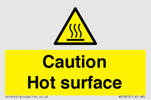 WK5805: Caution Hot surface