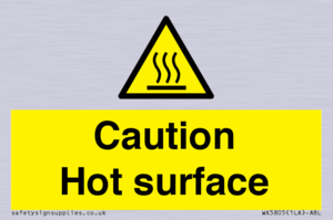 WK5805: Caution Hot surface