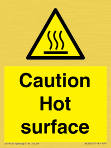 WK5805: Caution Hot surface