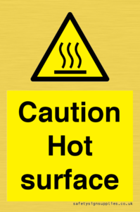 WK5805: Caution Hot surface