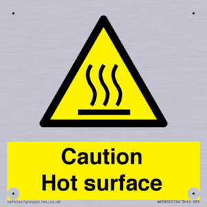 WK5805: Caution Hot surface