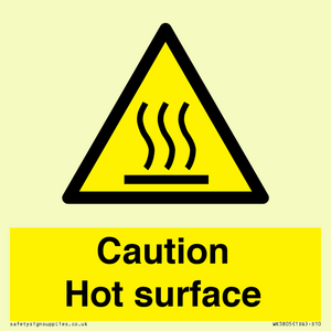 WK5805: Caution Hot surface
