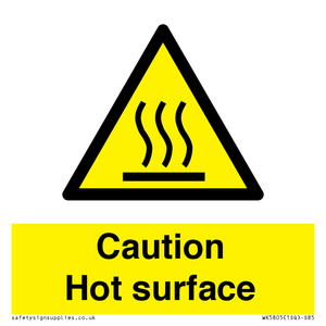 WK5805: Caution Hot surface