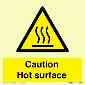 WK5805: Caution Hot surface