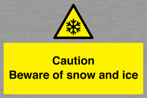 WK6309: Caution Beware of snow and ice