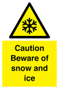 WK6309: Caution Beware of snow and ice