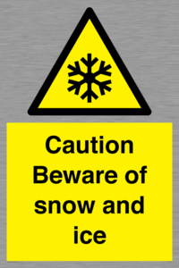 WK6309: Caution Beware of snow and ice