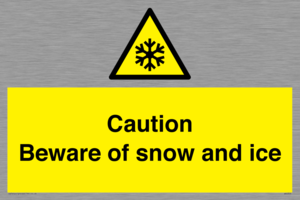 WK6309: Caution Beware of snow and ice