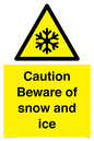 WK6309: Caution Beware of snow and ice