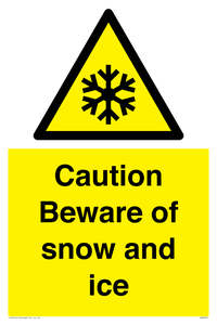 WK6309: Caution Beware of snow and ice