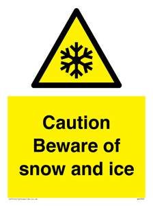 WK6309: Caution Beware of snow and ice