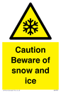 WK6309: Caution Beware of snow and ice