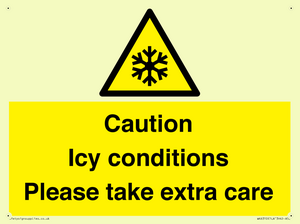 WK6310: Caution Icy conditions please take extra care