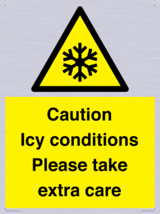 WK6310: Caution Icy conditions please take extra care