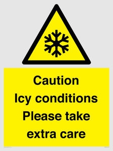 WK6310: Caution Icy conditions please take extra care
