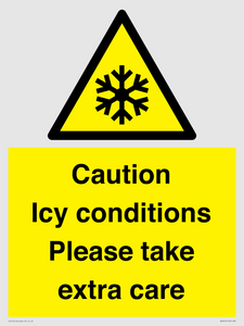WK6310: Caution Icy conditions please take extra care