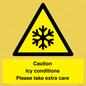 WK6310: Caution Icy conditions please take extra care