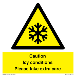 WK6310: Caution Icy conditions please take extra care