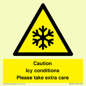 WK6310: Caution Icy conditions please take extra care