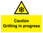 WK6311: Caution Gritting in progress