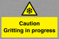 WK6311: Caution Gritting in progress