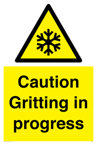 WK6311: Caution Gritting in progress