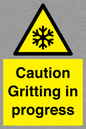 WK6311: Caution Gritting in progress