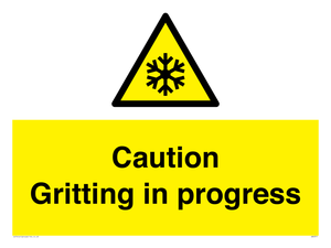 WK6311: Caution Gritting in progress
