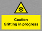 WK6311: Caution Gritting in progress