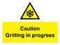 WK6311: Caution Gritting in progress