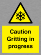 WK6311: Caution Gritting in progress