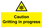 WK6311: Caution Gritting in progress
