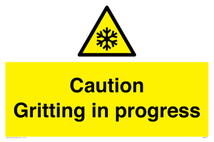 WK6311: Caution Gritting in progress