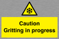 WK6311: Caution Gritting in progress