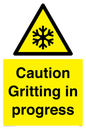 WK6311: Caution Gritting in progress