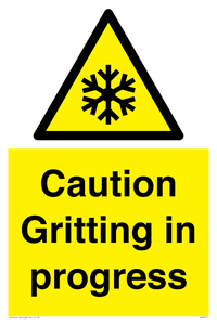 WK6311: Caution Gritting in progress