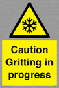 WK6311: Caution Gritting in progress
