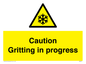 WK6311: Caution Gritting in progress