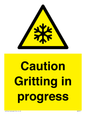 WK6311: Caution Gritting in progress