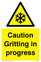 WK6311: Caution Gritting in progress