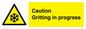 WK6311: Caution Gritting in progress