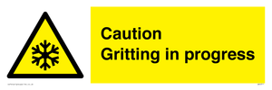 WK6311: Caution Gritting in progress