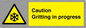 WK6311: Caution Gritting in progress