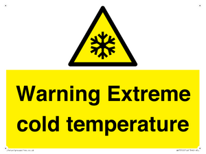 WK7012: Warning Extreme cold temperature