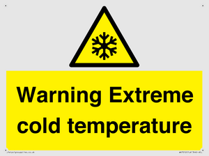 WK7012: Warning Extreme cold temperature