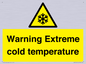 WK7012: Warning Extreme cold temperature