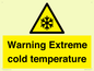 WK7012: Warning Extreme cold temperature